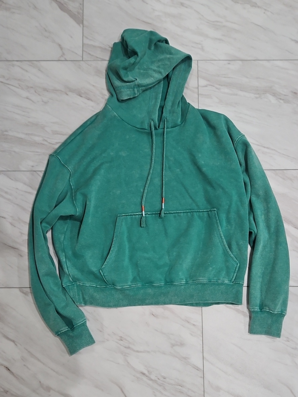 No Boundaries Washed Teal Pullover Hoodie